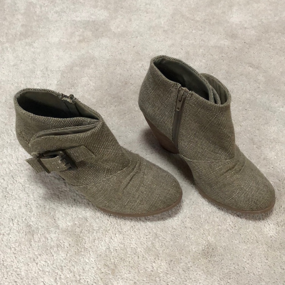 Tan booties